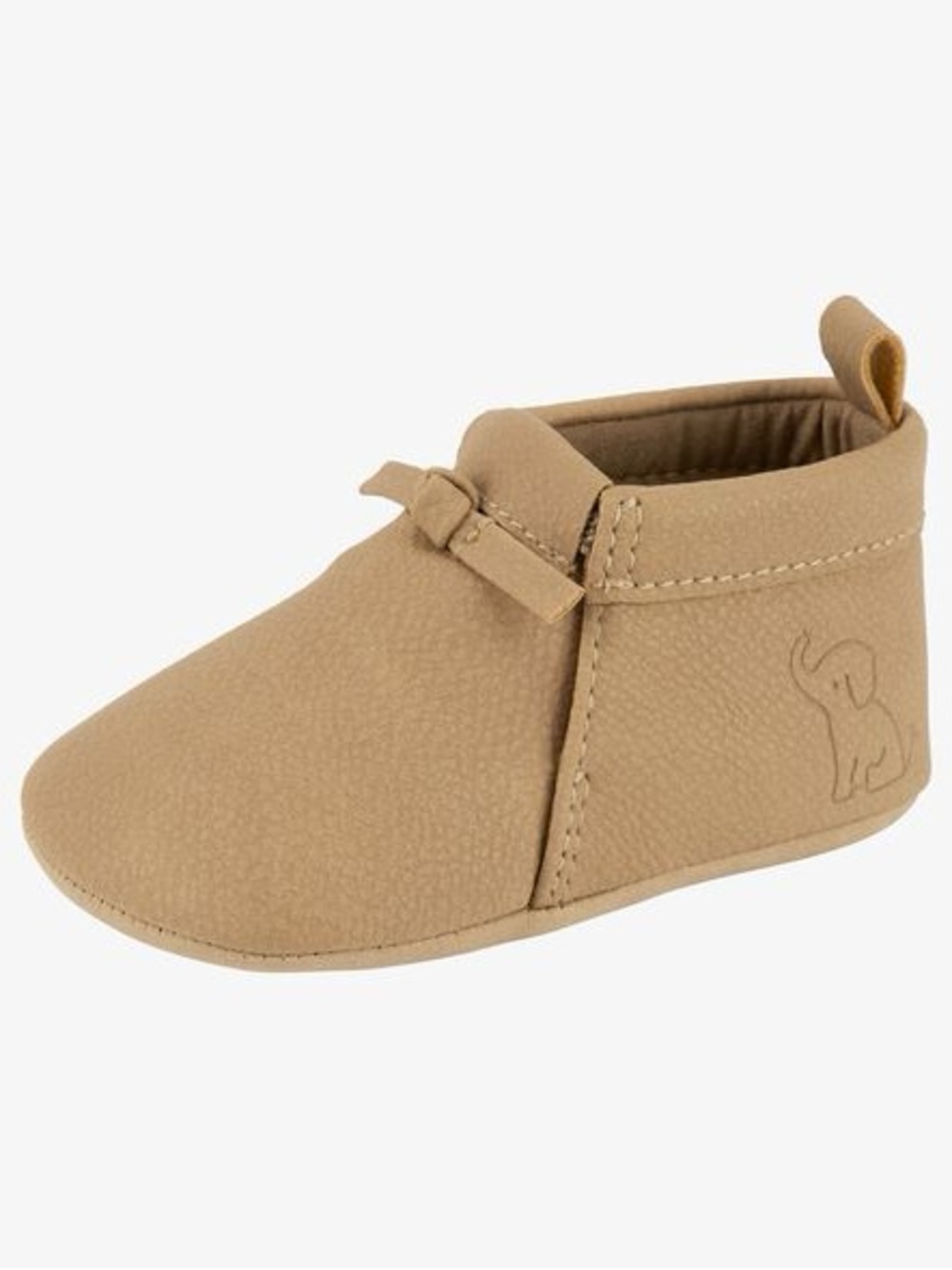 Carter’s Baby Moccasin Crib Shoes Neutral Taupe Grey 0-3M NWT
